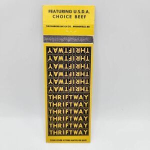 Vintage Matchbook Thriftway USDA Choice Beef Ephemera Collectible